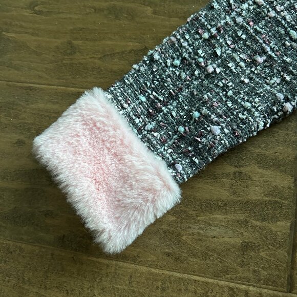 BLUEBERI BOULEVARD tweedy swing coat (sz 4) - Picture 4 of 8